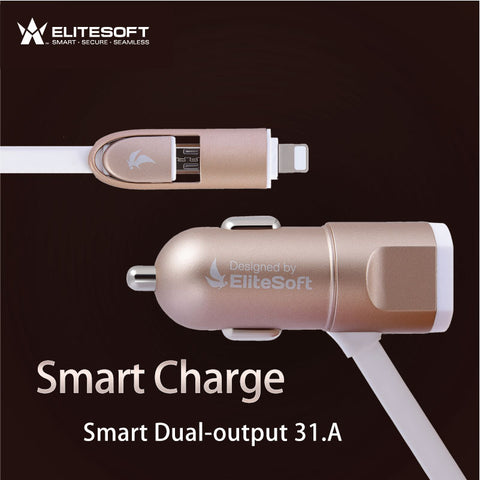 [2 in 1] Elitesoft Combo Car Charger